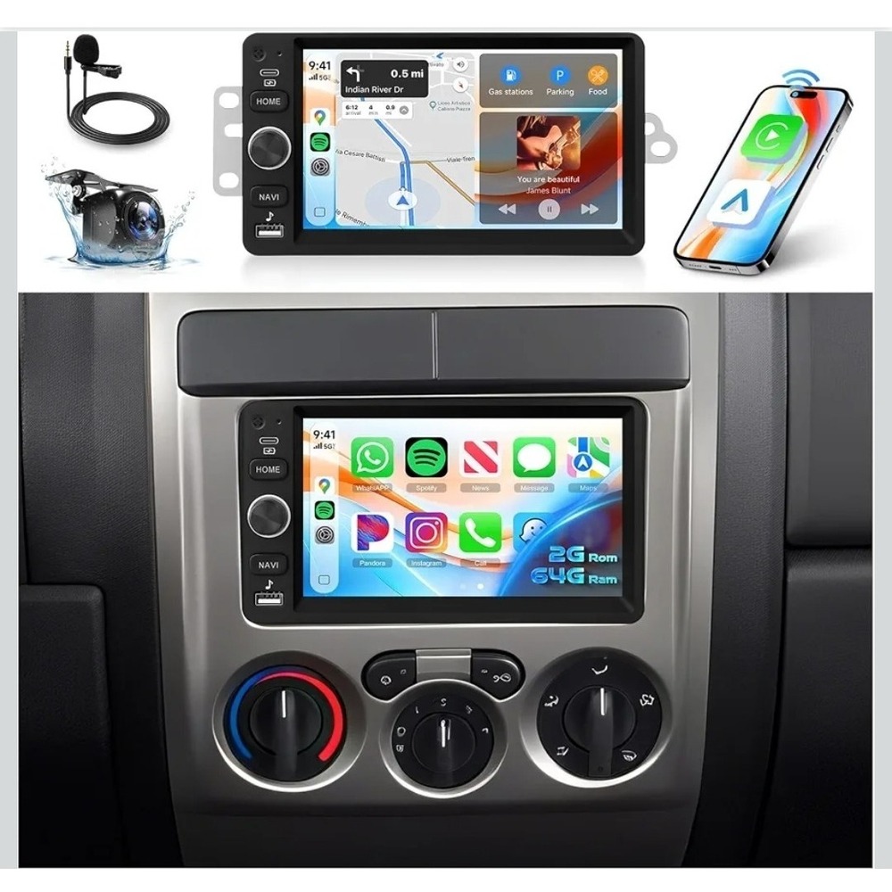Driauto Android Car Stereo for Chevy Silverado 2003-2006 GPS WiFi CarPlay 2+64G